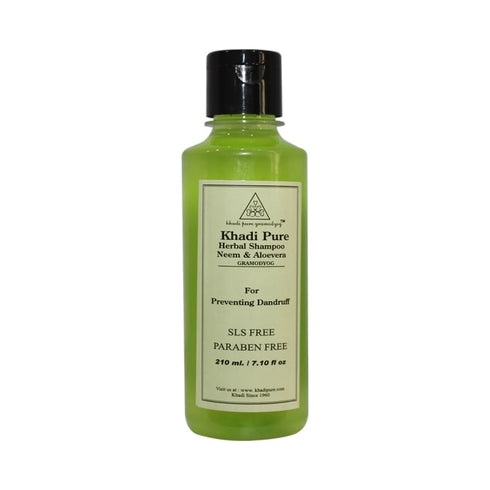 Khadi Pure Herbal Neem & Aloevera Shampoo SLS-Paraben Free